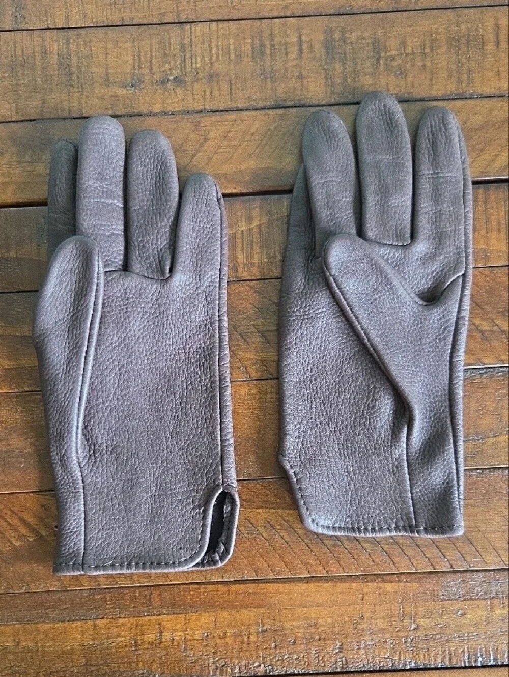 Geier Brown Leather Driving Gloves
